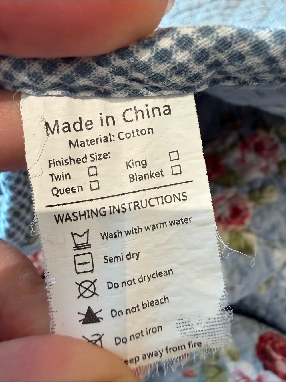 N/A cotton patchwork